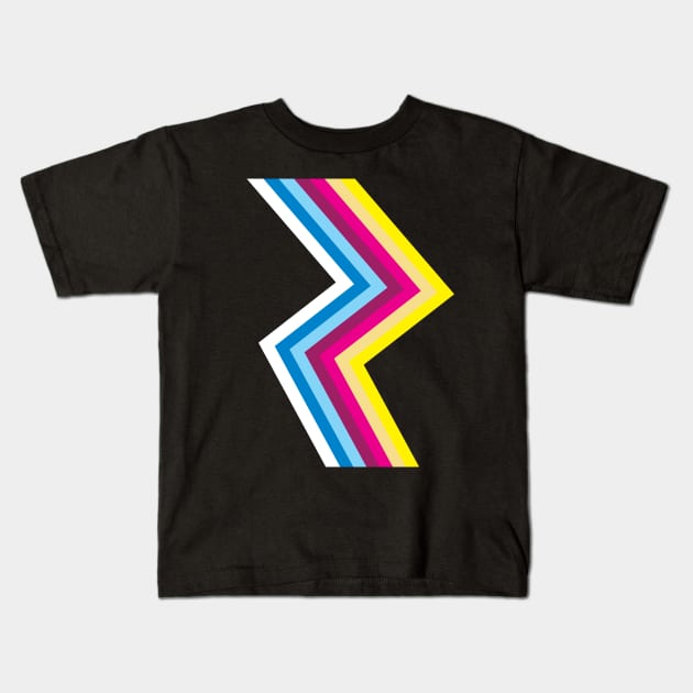 80's Neon Flash Kids T-Shirt by modernistdesign